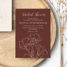 書エレガント道シンプルブライダルシャワー