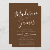 書エレガント道シンプルミニマルモダンリスト 招待状 (正面/裏面)