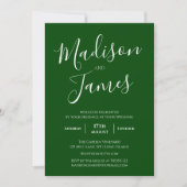 書エレガント道シンプルミニマルモダンリスト 招待状 (正面)