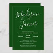 書エレガント道シンプルミニマルモダンリスト 招待状 (正面/裏面)