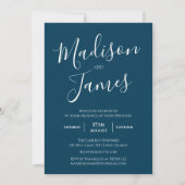 書エレガント道シンプルミニマルモダンリスト 招待状 (正面)