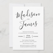 書エレガント道シンプルミニマルモダンリスト 招待状 (正面)