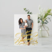 書エレガント道シーズンの挨拶の写真 箔シーズンポストカード (立ち正面)