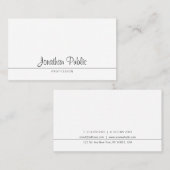 書エレガント道デザイントレンディーミニマリスト 名刺 (正面/裏面)