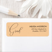 書エレガント道トレンディー卒業 ラベル (インサイチュ)