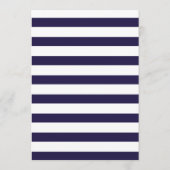 書エレガント道ネイビーブルー結婚スクリプトのメニュー メニュー (裏面)