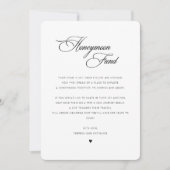 書エレガント道ハネムーン基金エンクロージャカード 招待状 (正面)