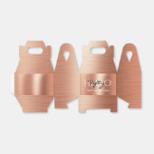 書エレガント道バラ金ゴールドHello 50誕生日 フェイバーボックス (折り畳みなし)