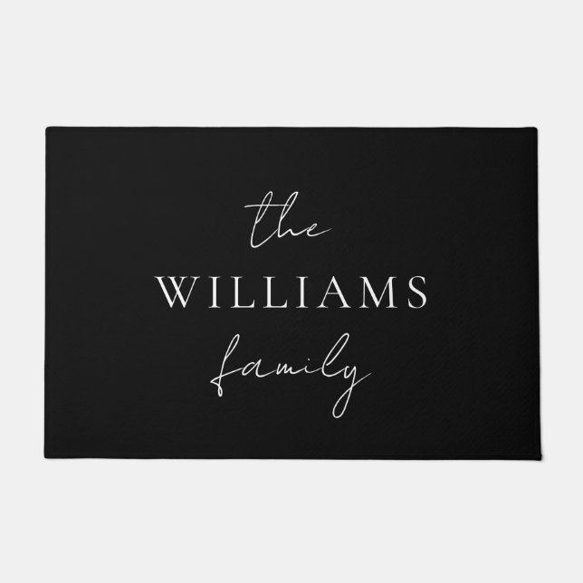 書エレガント道パーソナライズされた書家 ドアマット (正面)