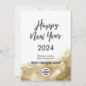 書エレガント道フェスティバル金ゴールドグリッター企業の シーズンカード (正面)