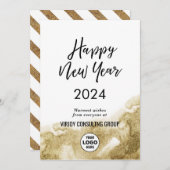 書エレガント道フェスティバル金ゴールドグリッター企業の シーズンカード (正面/裏面)