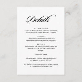 書エレガント道ホワ結婚イト詳細 エンクロージャーカード