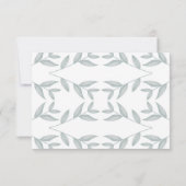 書エレガント道ボタニッ結婚クス・サンキュー サンキューカード (裏面)