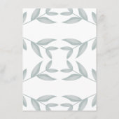 書エレガント道ボタニ結婚カル詳細 エンクロージャーカード (裏面)