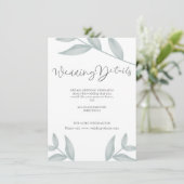 書エレガント道ボタニ結婚カル詳細 エンクロージャーカード (スタンド正面)