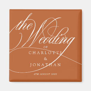 書エレガント道ボヘミアン結婚式の引き出物 マグネット