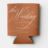 書エレガント道ボヘ結婚ミアン予算 缶クーラー (正面)