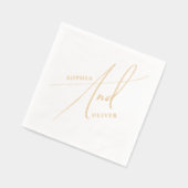 書エレガント道ボホ結婚ー 箔ナプキン (左)