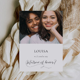 書エレガント道マトロン名誉の提案カード 招待状