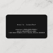 書エレガント道モダン先生 名刺 (裏面)