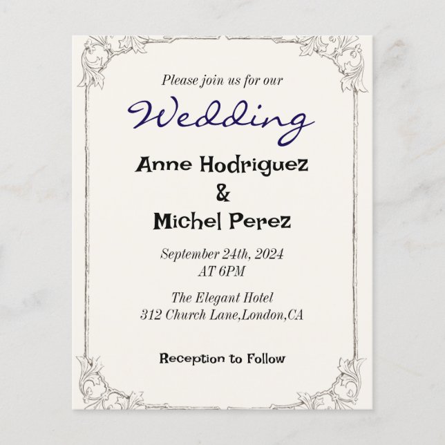 書エレガント道モノグラ結婚ム (正面)