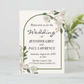 書エレガント道モノグラ結婚ム 招待状 (スタンド正面)