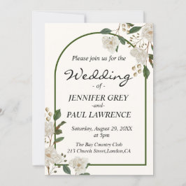 書エレガント道モノグラ結婚ム 招待状