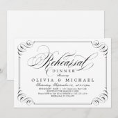 書エレガント道リハーサルのディナー 招待状 (正面/裏面)