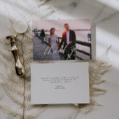 書エレガント道レタリング結婚の写真 サンキューカード