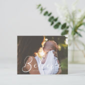 書エレガント道信じ写真 ポストカード (スタンド正面)