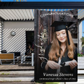 書エレガント道写真の卒業 横断幕