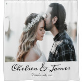 書エレガント道写真カスタム シャワーカーテン (正面)