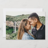 書エレガント道写真コラージュ日付の保存 セーブザデート (裏面)