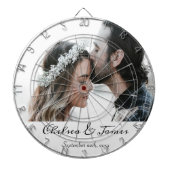 書エレガント道写真名日付 ダーツボード (正面)