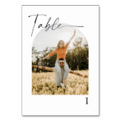 書エレガント道写真結婚の表番号 テーブルナンバー (正面)