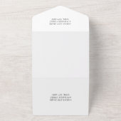 書エレガント道写真結婚の オールインワン招待状 (外側)