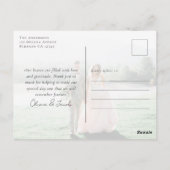 書エレガント道写真結婚有難う ポストカード (裏面)