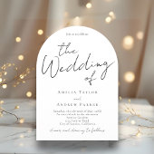 書エレガント道写真QRコード結婚の 招待状