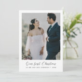 書エレガント道初めてのクリスマス写真 招待状 (スタンド正面)