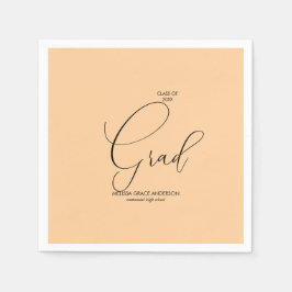 書エレガント道台本の卒業 スタンダードカクテルナプキン