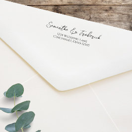 書エレガント道差出人住所カスタム セルフインキングスタンプ