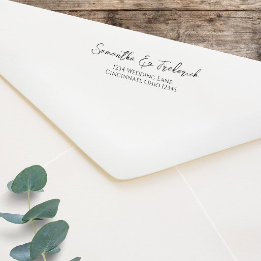 書エレガント道差出人住所カスタム セルフインキングスタンプ