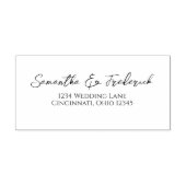 書エレガント道差出人住所カスタム セルフインキングスタンプ (デザイン)