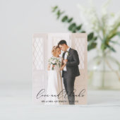 書エレガント道結婚の写真の愛感謝してい! ポストカード (スタンド正面)