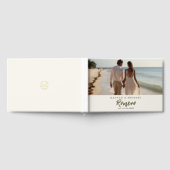 書エレガント道結婚の写真 ゲストブック (全面)