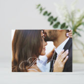 書エレガント道結婚の写真 サンキューカード (スタンド正面)