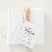 書エレガント道結婚の感謝メッセージカード フェイバータグ (インサイチュ)