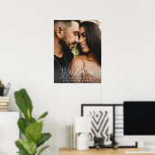 書エレガント道結婚の歓迎の看板ポスター ポスター (ホームオフィス)