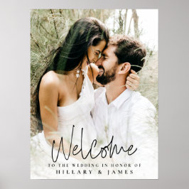 書エレガント道結婚の歓迎の看板ポスター ポスター