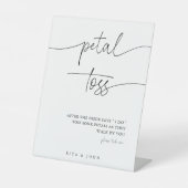 書エレガント道結婚の花びらトスが飛び散る 台座サイン (正面)